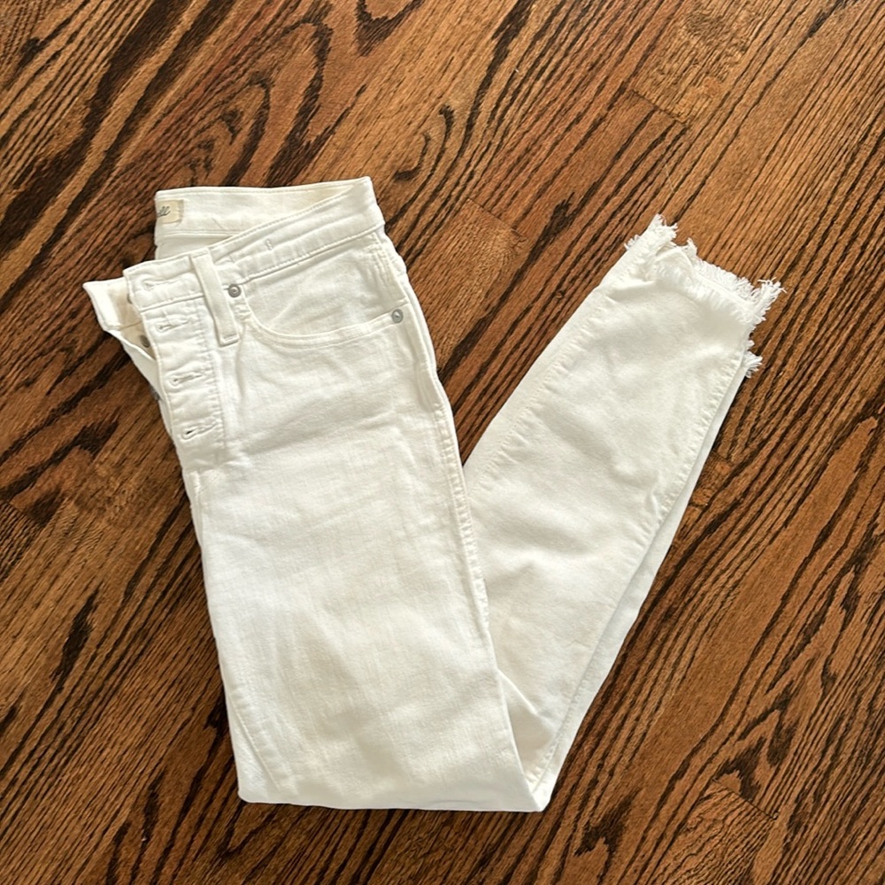Madewell White Skinny Jeans